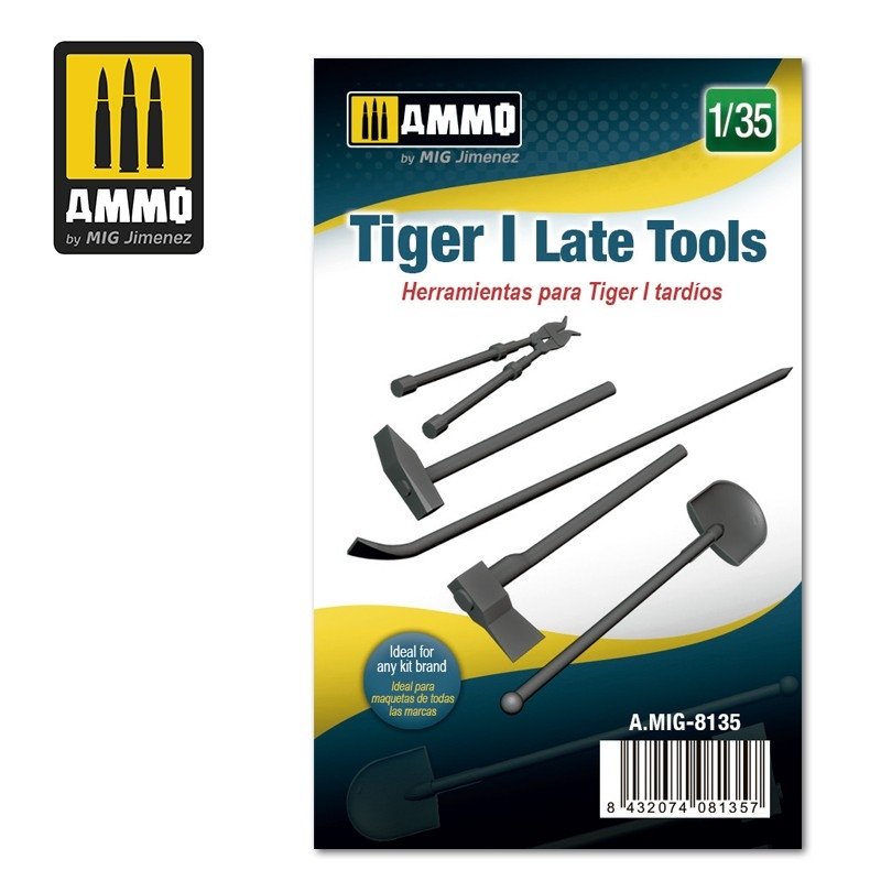 Munitions du Mig 8135 Late Tiger I Tools 1/35 