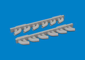 Eduard 6481050 P-39 pots d&amp;#39;échappement arrondis - Maquette ARMA HOBBY 1/48 – image 2
