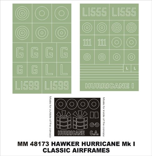 Montex MM48173 Hawker Hurricane Mk I CLASSIQUE CELLULE D'AVION