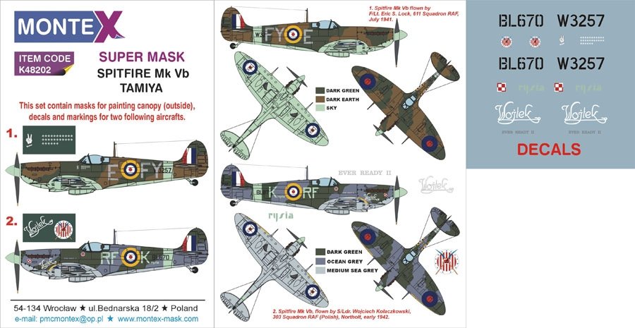 Montex K48202 Spitfire MK Vb 1/48
