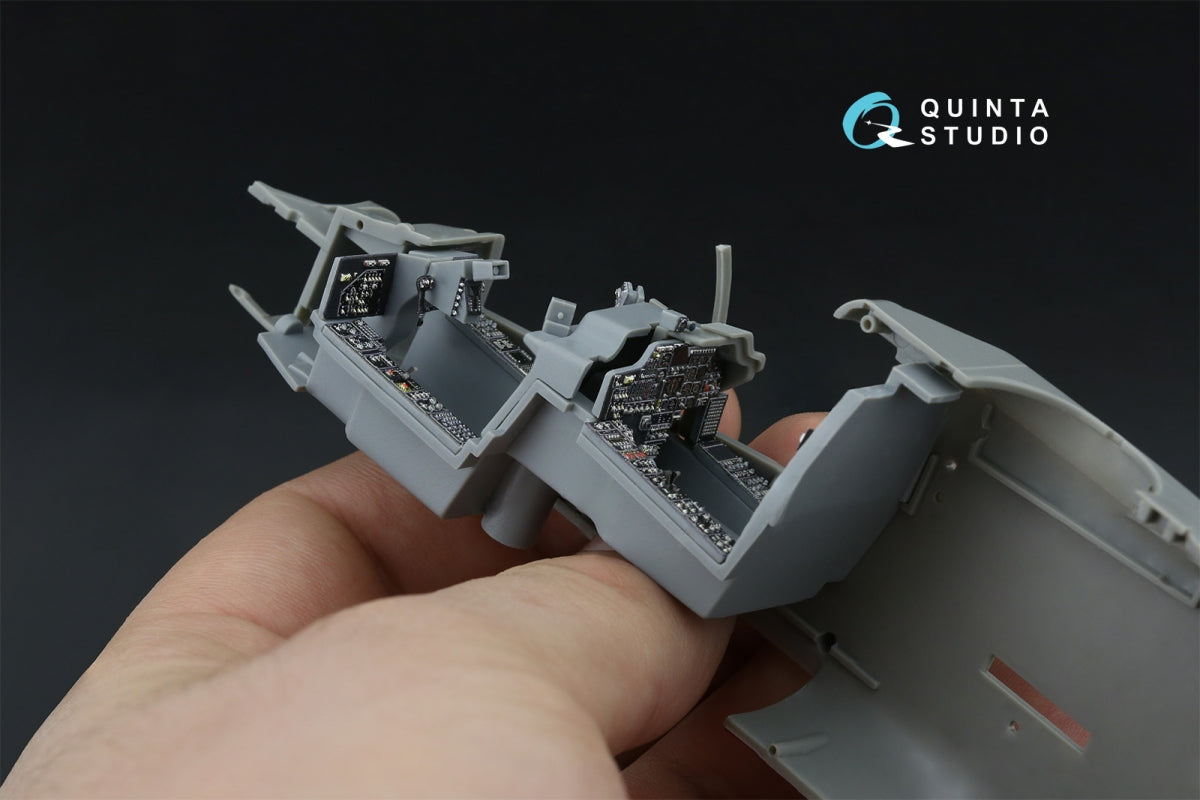 Intérieur imprimé en 3D et coloré sur papier décalcomanie Quinta Studio QDS-48571 AH-64A (Hasegawa) (petite version) 1/48 – Bild 9