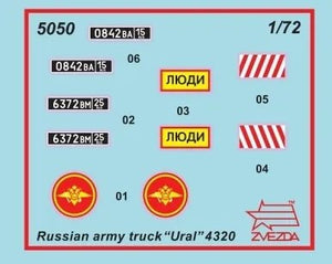 Zvezda 5050 Ural-4320 1/72 – Bild 2