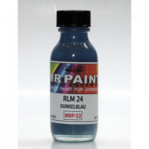 Peinture MR. Paint MRP-053 RLM 24 Dunkelblau (Bleu foncé allemand de la Seconde Guerre mondiale) 30 ml  – image 2