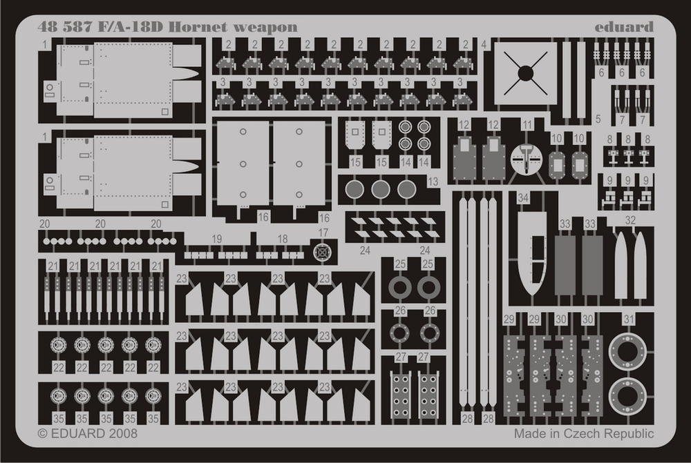 Eduard 48587 F/ A-18D arme 1/48 (HOBBY BOSS)