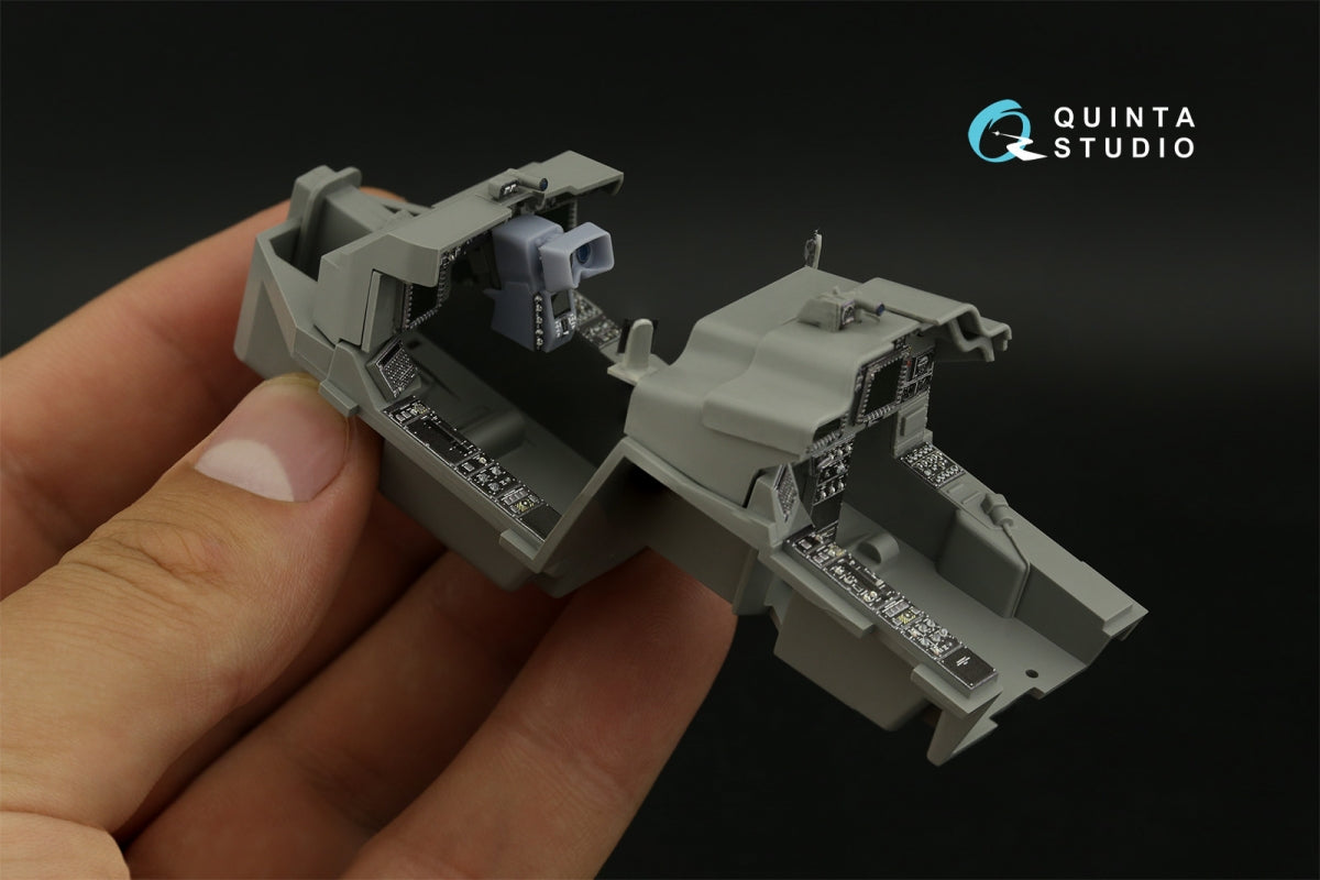 Intérieur imprimé en 3D et coloré sur papier décalcomanie (Takom) pour Quinta Studio QDS+35106 AH-64D (petite version) (avec pièces en résine imprimées en 3D) 1/35 – image 12