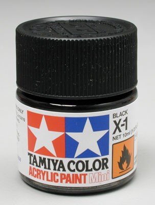 Peinture acrylique Tamiya X1 Noir (81501) 10 ml – image 3