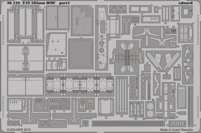 Eduard 36123 T19 105mm HMC 1/35 Dragon – immagine 2