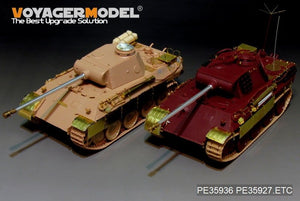 Maquette Voyager PE35936 Panther D allemand de la Seconde Guerre mondiale avec réservoirs de carburant « Stadtgas » (de base pour MENG TS-038 au 1/35) – Bild 19