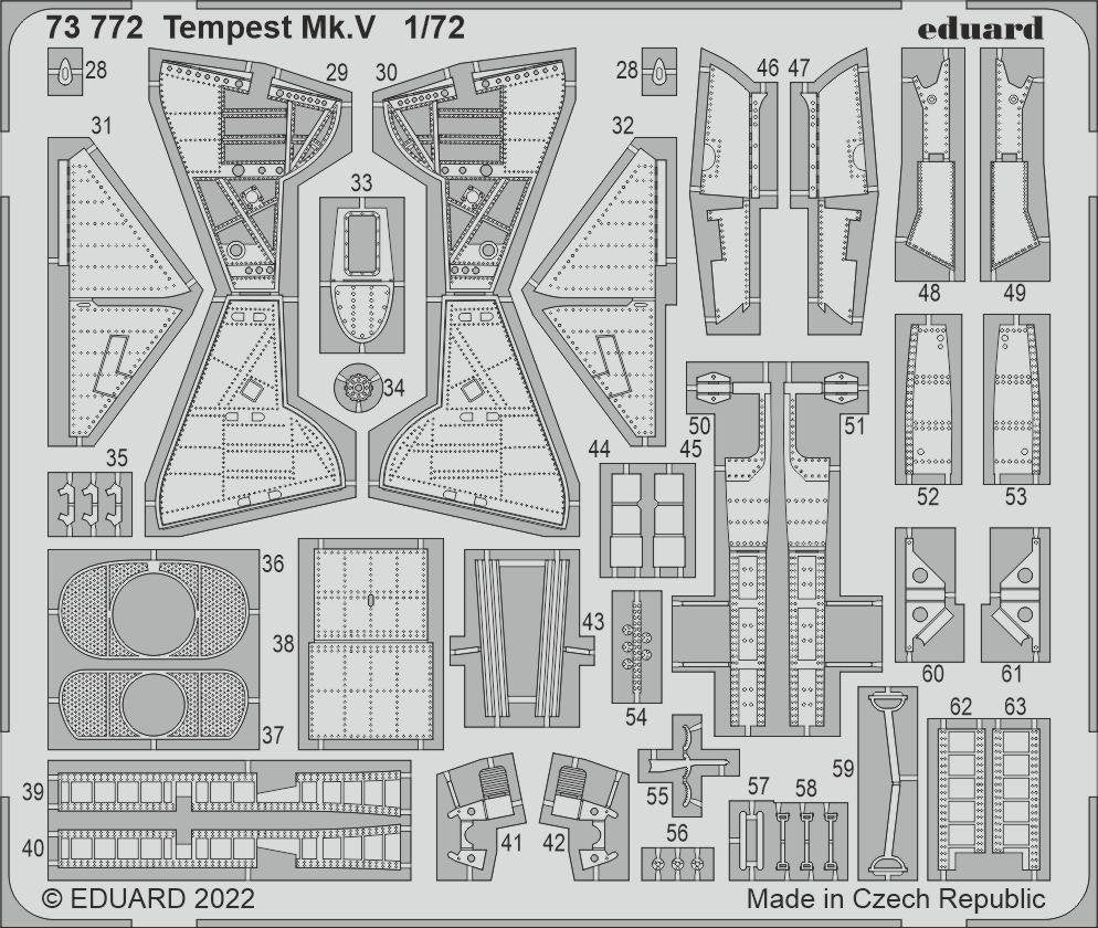Eduard 73772 Tempest Mk. V AIRFIX 1/72 – immagine 2