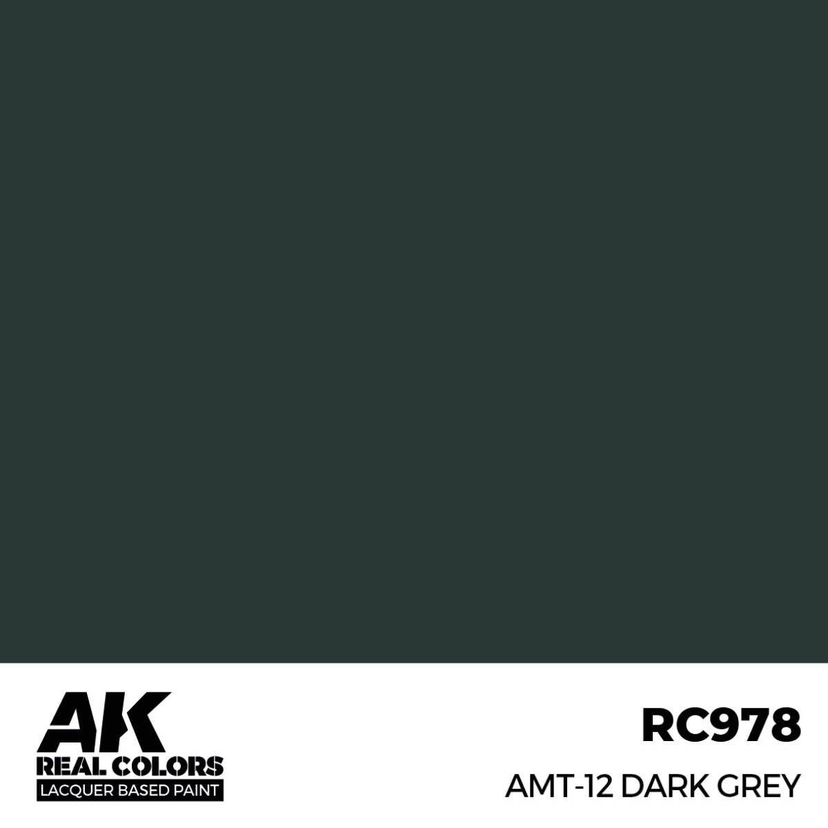 AK Interactive RC978 AMT-12 Gris foncé 17 ml