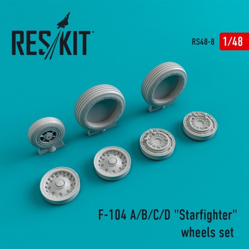 RESKIT RS48-0008 F-104 (A/B/C/D) « Starfighter » jeu de roues 1/48