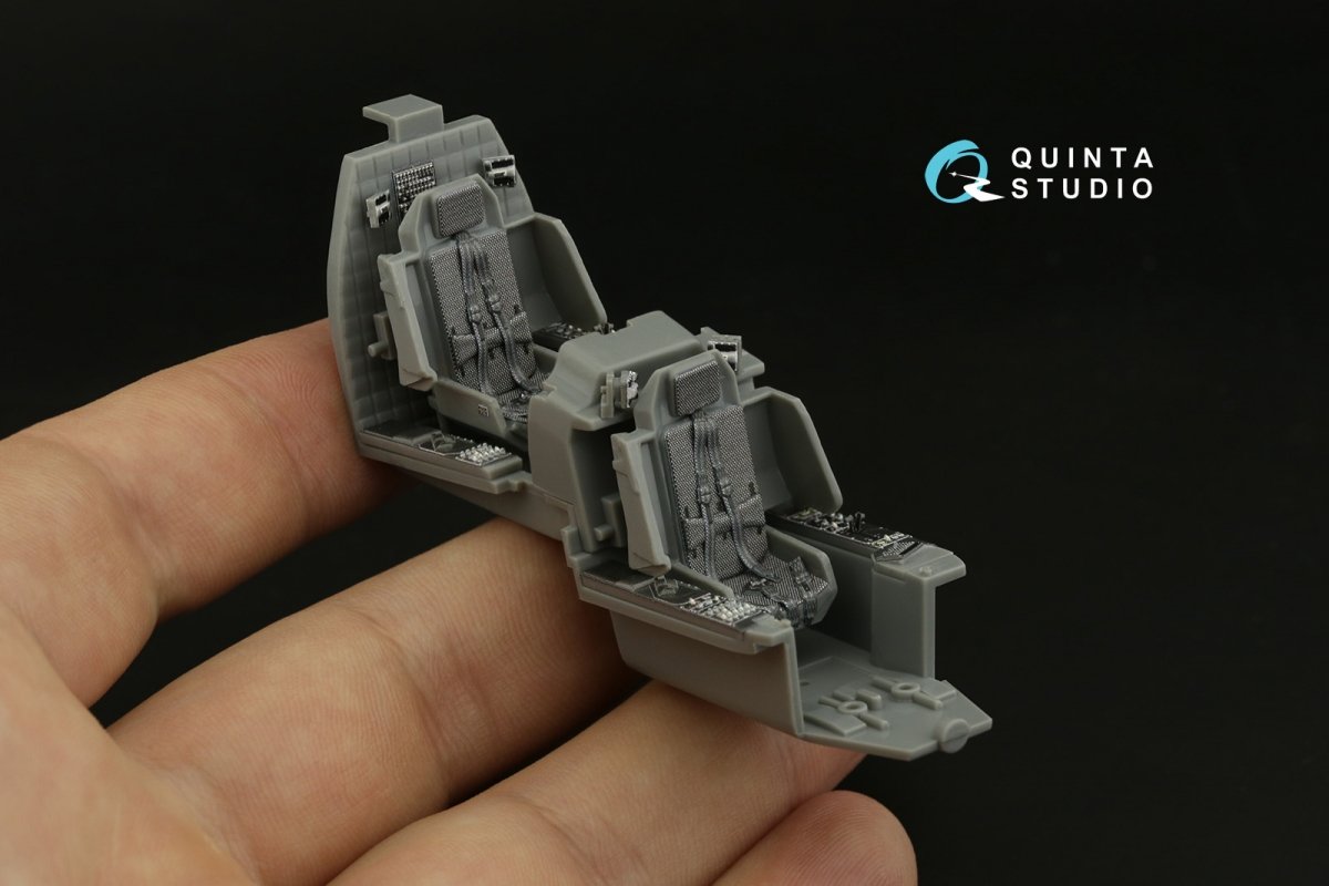 Intérieur imprimé en 3D et coloré sur papier décalcomanie Quinta Studio QD48375 AH-64E (Hasegawa) 1/48 – image 11