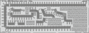 Eduard 53138 Filets de sécurité HMS Illustrious AIRFIX 1/350