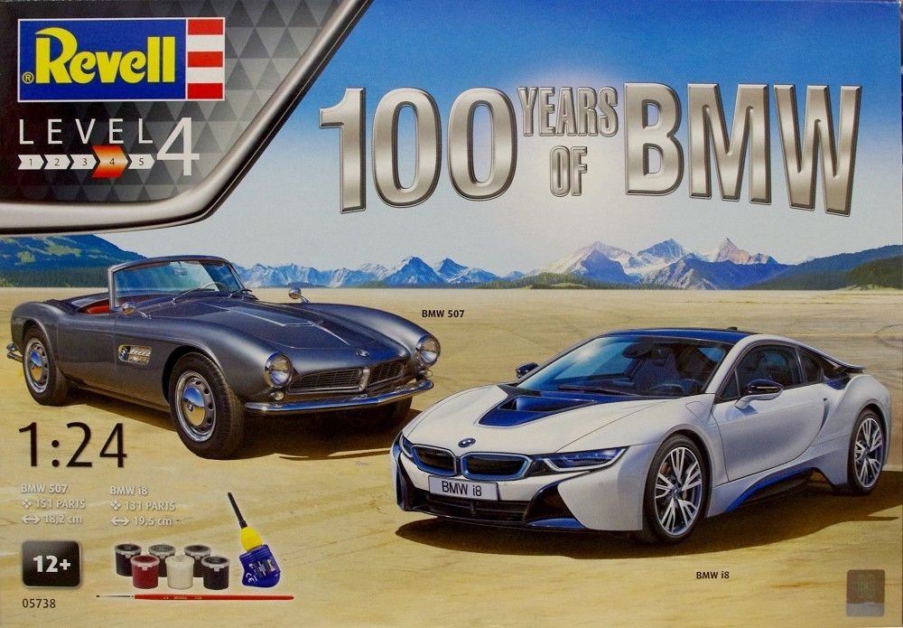 Revell 05738 100 ans BMW (BMW 507 BMW i8) 1/24 