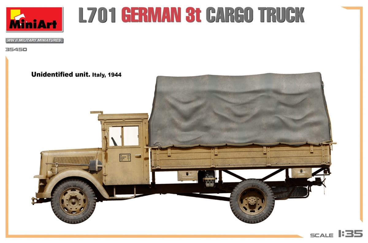 Miniart 35450 L701 Camion cargo allemand 3T 1/35 – image 13