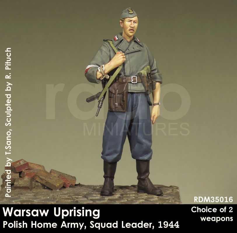 RADO Miniatures RDM35016 Insurrection de Varsovie, Armée de l'intérieur polonaise, Chef d'escouade, 1944 (1/35)
