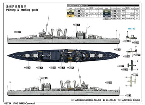 Trumpeter 06734 HMS Cornwall 1/700 – immagine 4