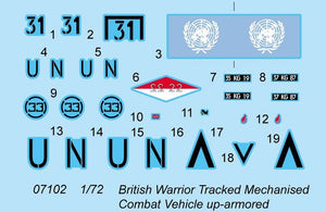 Trumpeter 07102 Véhicule de combat mécanisé chenillé britannique Warrior blindé (1/72) – immagine 4
