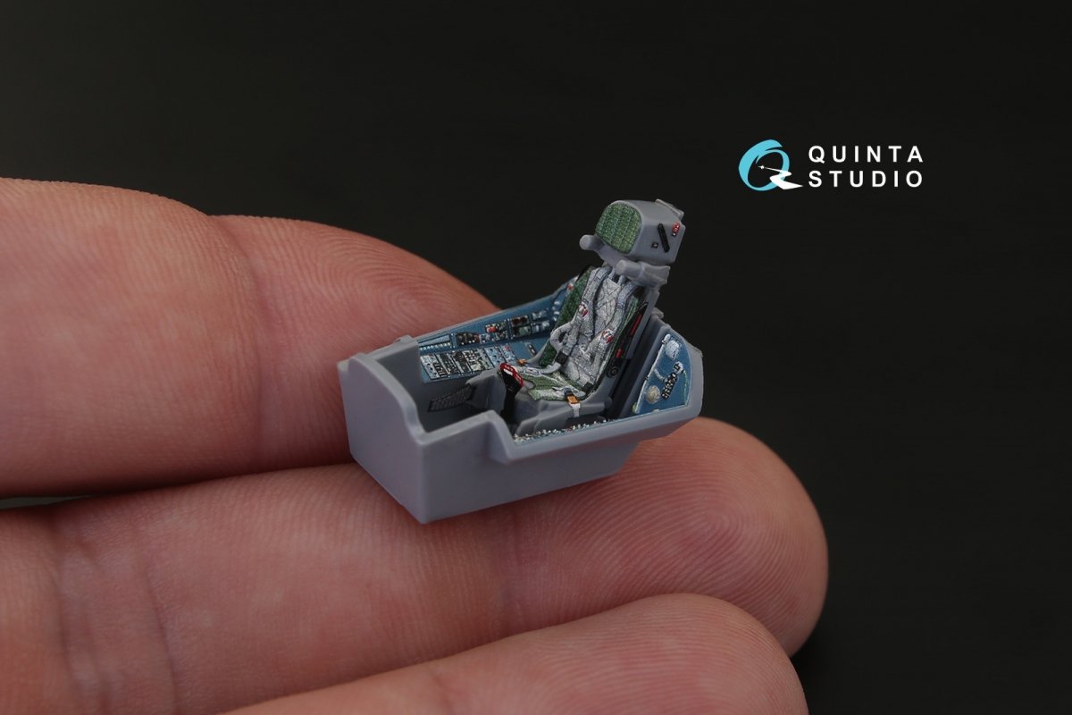 Intérieur imprimé en 3D et coloré sur papier décalcomanie Quinta Studio QD72011 Su-27SM (pour kit Zvezda) 1/72 – image 9