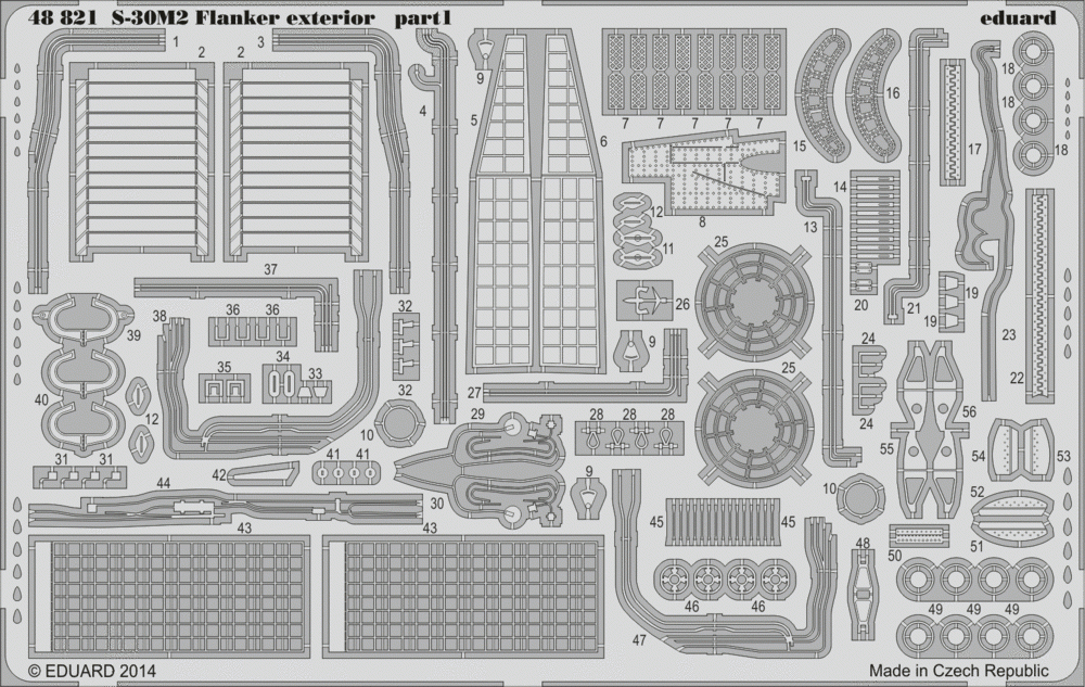 Eduard 48821 S-30M-2 Flanker extérieur ACADEMY 1/48