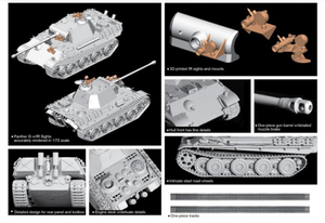 Dragon 7697 Panther G Roue en acier avec viseurs IR 1/72  – Bild 2