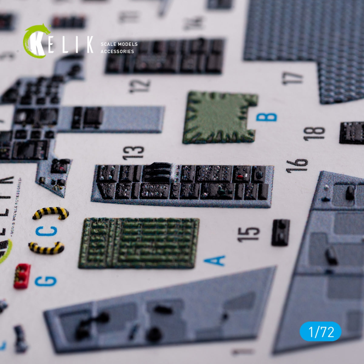 KELIK K72091 F-15C - décalcomanies 3D intérieures pour kit FineMolds au 1/72 – Bild 5