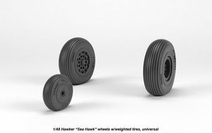 Roues du Hawker Sea Hawk avec pneus lestés, Armory Models AW48415, échelle 1/48 – immagine 4