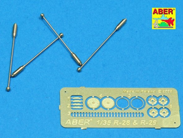 Indicateur de largeur allemand Aber R-29 pour Sd.Kfz.231; 232 (4 pièces) (1/35)