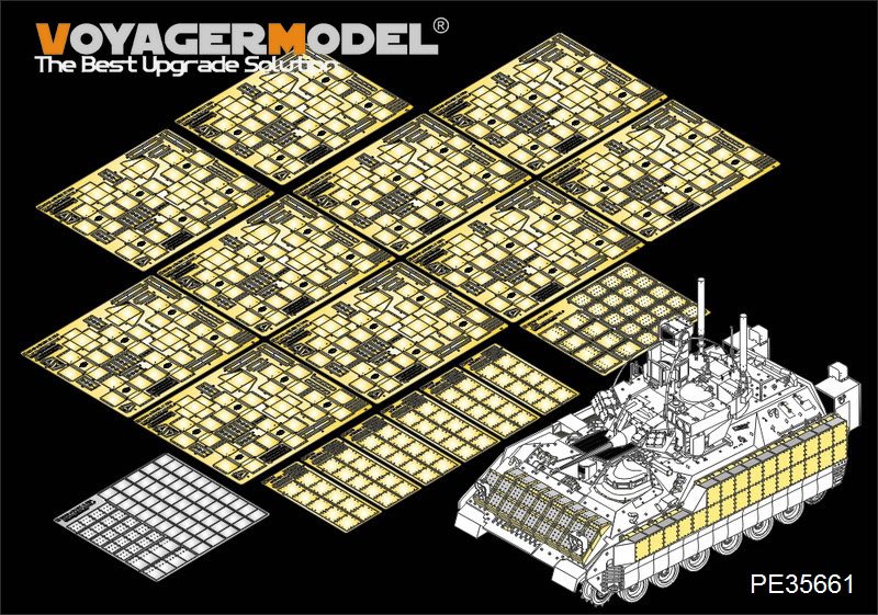 Ensemble Voyager Model PE35661 M2A3 BRADLEY ERA de l&amp;#39;armée américaine moderne (pour MENG SS-004) 1/35