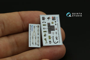 Intérieur coloré imprimé en 3D sur papier décalcomanie Quinta Studio QD72133 P-40B (Airfix) 1/72 – imagen 12