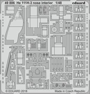 Eduard 49886 He 111H-3 intérieur du nez ICM 1/48