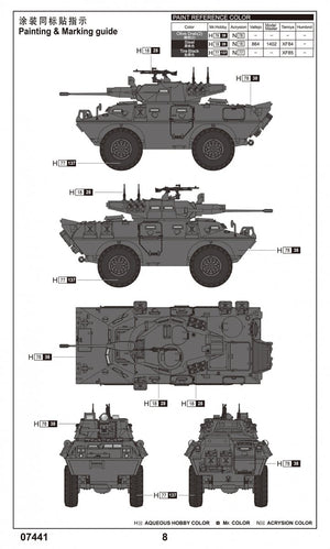 Trumpeter 07441 V-150 Commando avec canon de 20 mm 1/72 – imagen 3