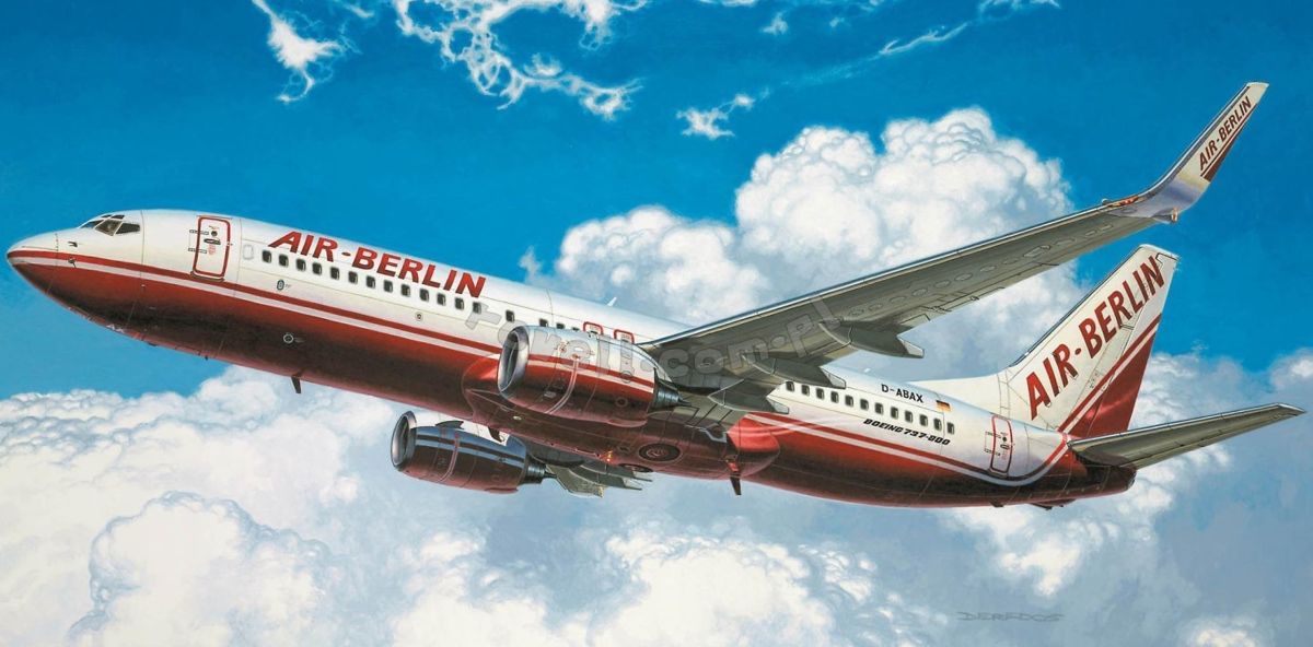 Revell 64202 Boeing 737-800 Air Berlin & winglets Model Set 1/144