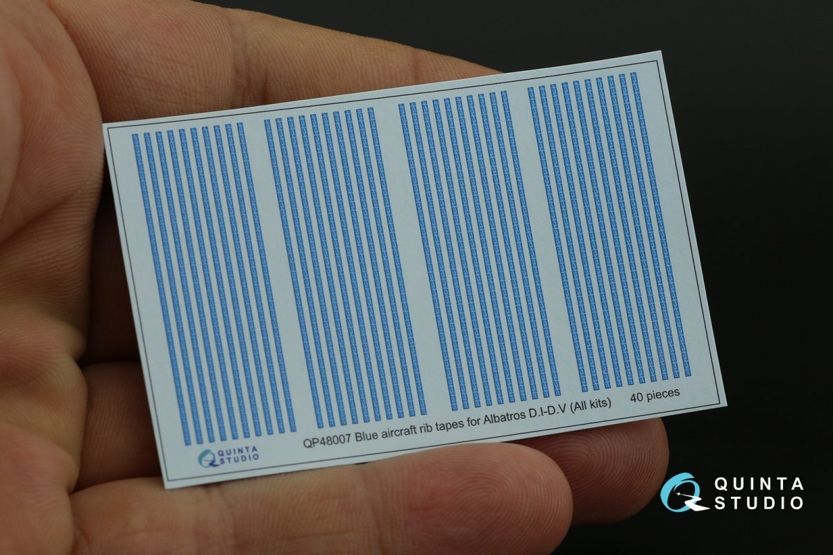 Quinta Studio QP48007 Bandes Blue Rib Albatros DI-DV (Tous les kits) 1/48  – Bild 9