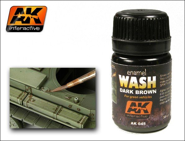 AK Interactive AK045 Peinture foncée pour véhicules verts 35 ml