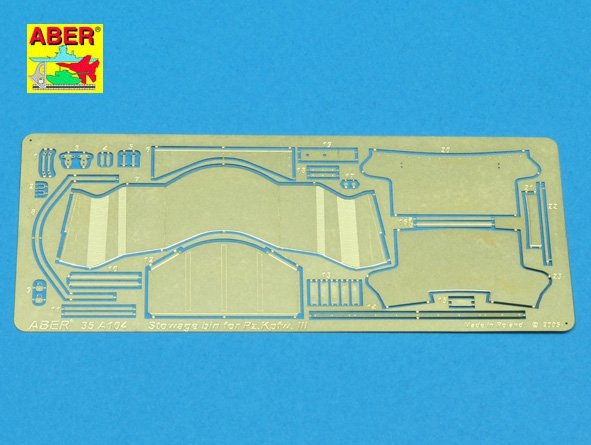 Coffre de rangement de tourelle Aber 35A104 pour Pz.Kpfw. III (1/35)