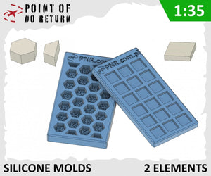 Moules en silicone Point of no Return 3522029. Trylinka et dalle de pavage 1/35