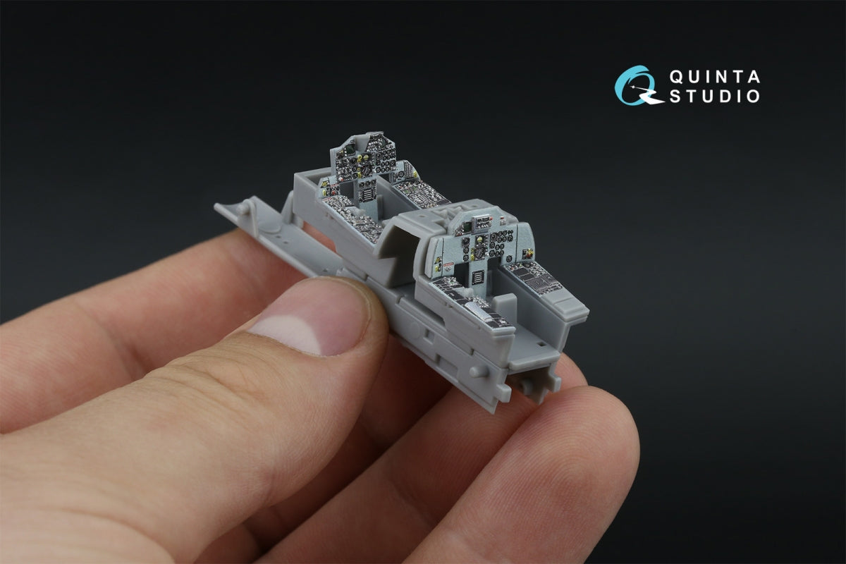 Intérieur imprimé en 3D et coloré sur papier décalcomanie pour F-15D/F-15DJ Eagle (Fine Molds) de Quinta Studio QD72215, échelle 1/72 – image 9