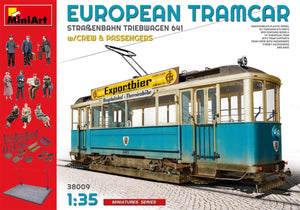 Miniart 38009 European Tramcar - Straßenbahn-Triebwagen 641 w/crew &amp;amp; passengers 1/35