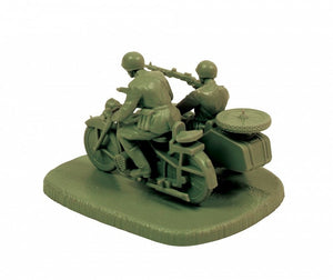 Moto soviétique Zvezda 6277 M-72 avec side-car et équipage – imagen 3