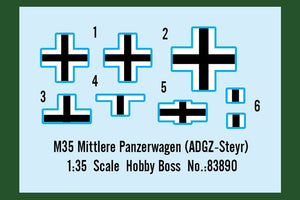 Hobby Boss 83890 M35 Mittlere Panzerwagen (ADGZ-Steyr) 1/35  – image 3