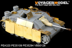 Maquette Voyager PEA320 StuG.III Ausf.G allemand de la Seconde Guerre mondiale, version finale, jupes de blindage latérales pivotantes (pour DRAGON), échelle 1/35 – image 4