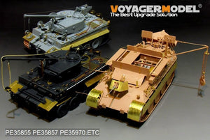 Modèle Voyager PE35970 Bergepanther Ausf.A allemand de la Seconde Guerre mondiale (type tardif, porte-outils Panther G) Base pour MENG SS-015 1/35 – image 23