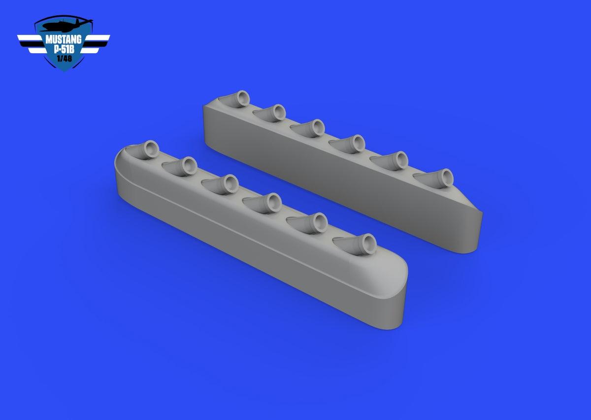 Eduard 648993 P-51B/C Échappements avec carénage EDUARD 1/48