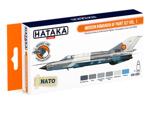 Hataka HTK-CS91 Ensemble de peinture AF roumain moderne vol. 1 (6x17ml)