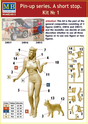 Master Box 24015 Série Pin-up. Un arrêt rapide. Kit n° 1 1/24 – image 2