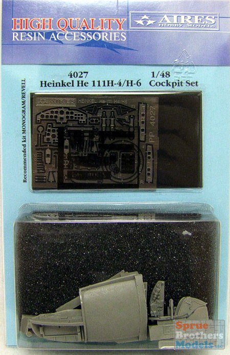 Ensemble de cockpit Aires 4027 Heinkel He 111H-4/H-6 1/48 Monogram
