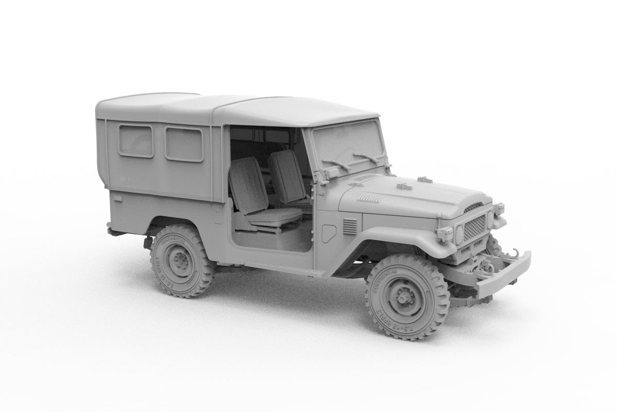AK Interactive AK35004 FJ43 SUV AVEC TOIT SOUPLE IDF &amp;amp; LAF 1/35 – image 8