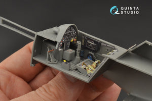 Intérieur imprimé en 3D et coloré sur papier décalcomanie Quinta Studio QD35041 Bf 109G-6 (pour maquette Border Model) 1/35 – image 3