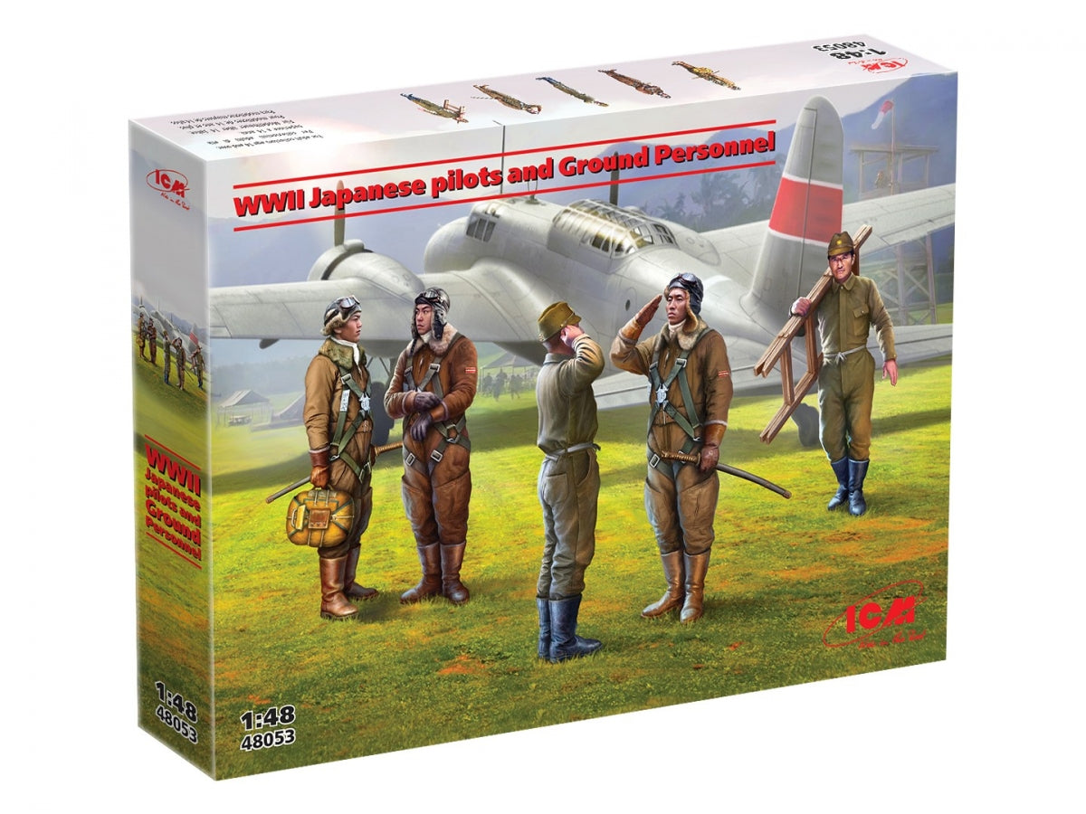 ICM 48053 Pilotes et personnel au sol japonais Seconde Guerre mondiale 1/48  – immagine 2